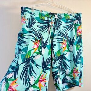 Club Room Tropical Swim Trunks